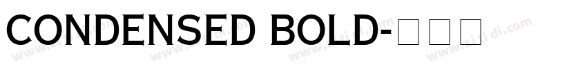 CONDENSED BOLD字体转换